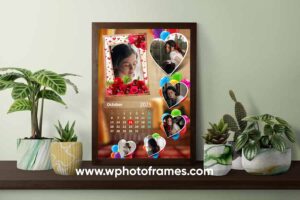 Love Calender Photo Frame Design 3