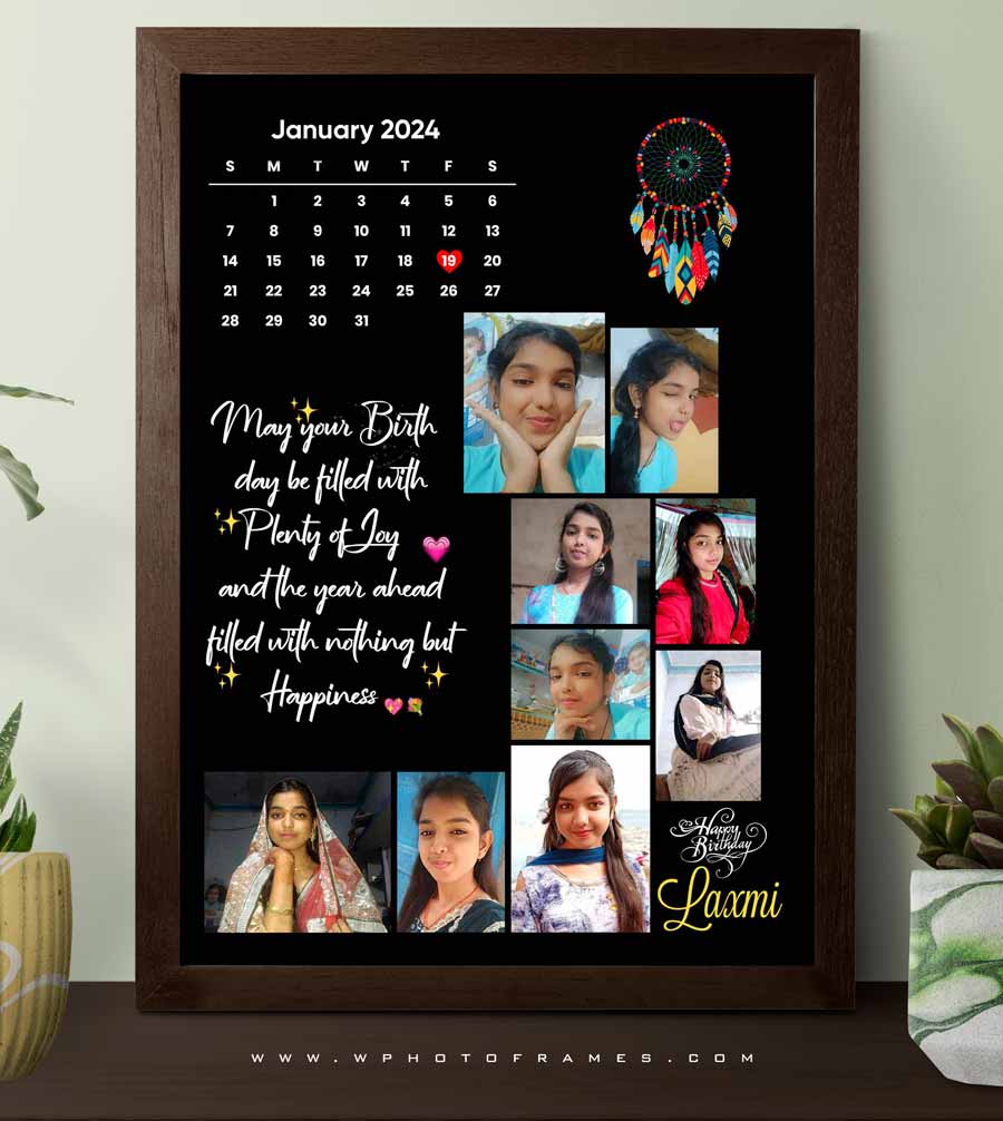 Trendy Moon Birthday Calender Design - Image 2