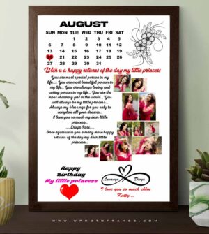 Moon Shape Collage Templates Photoframes