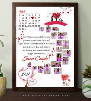 Moon Shape Photo Frame