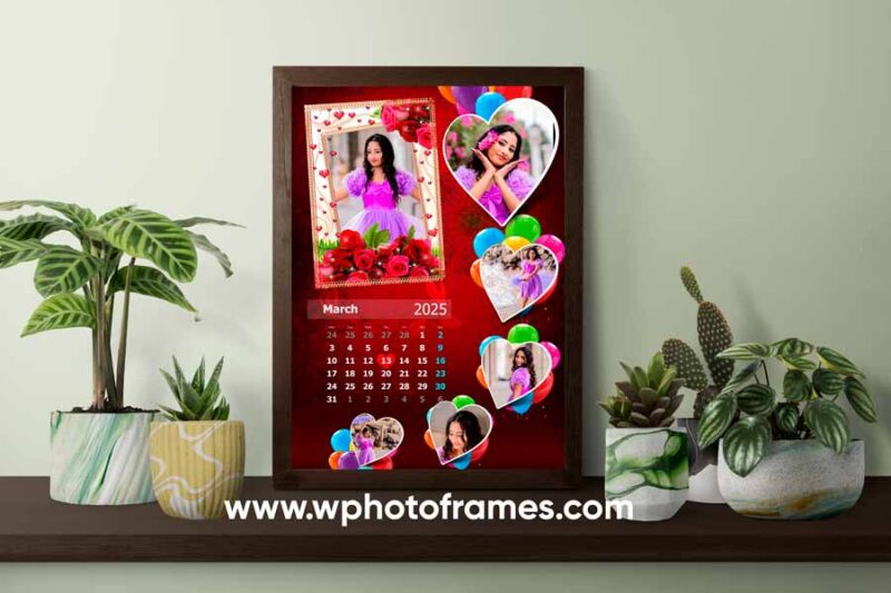 Love Calender Photo Frame Design 10 - Image 12