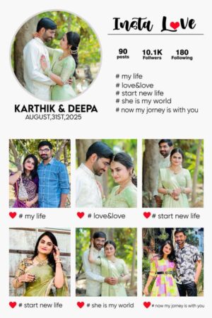 Insta Love Photo Frame