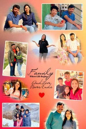 Family Collage Photo Frame Design