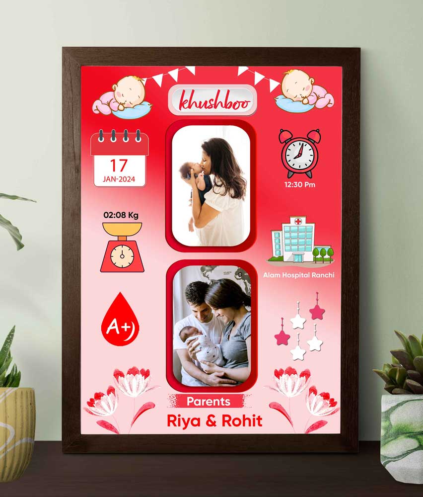 Personalised Baby Birth Frame - Image 5