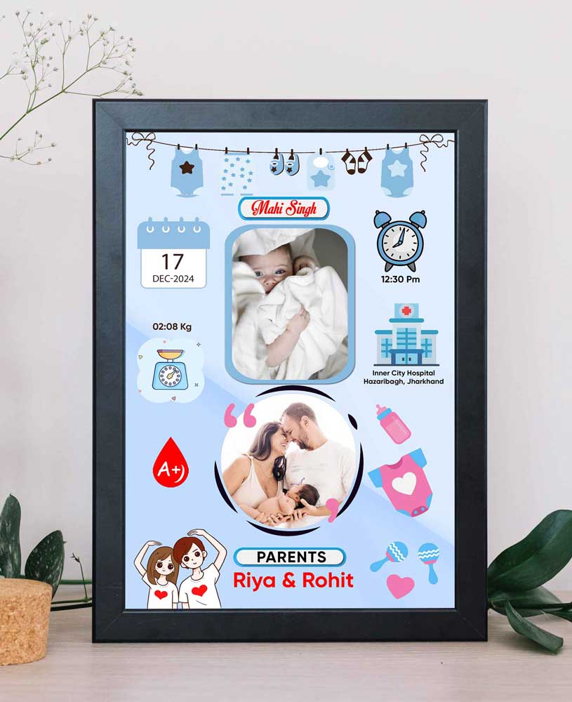 Personalised Baby Birth Frame - Image 9