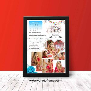 Personalised Birthday Calender Photoframes