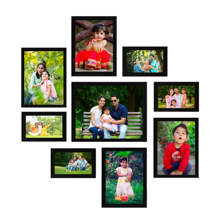 Collage Photo Frames Set of 9 - Image 3