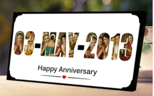 Customised Date Photo Frames