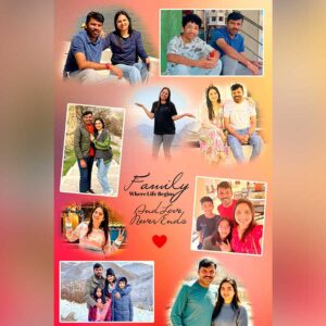 Family Collage Photo Frame Design