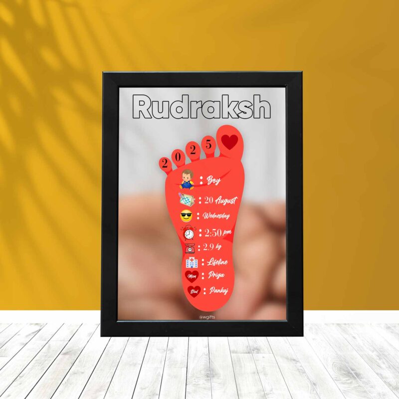 Baby Foot Photo Frame Design