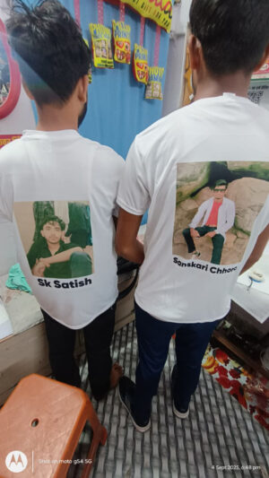 Personalised Photo Printeed White Tshirt