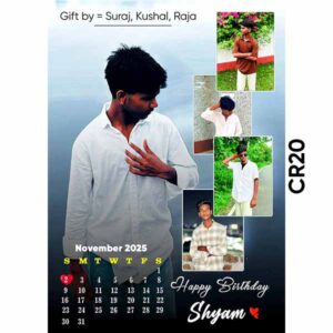 Customised Five Calender PhotoFrames for Birthday