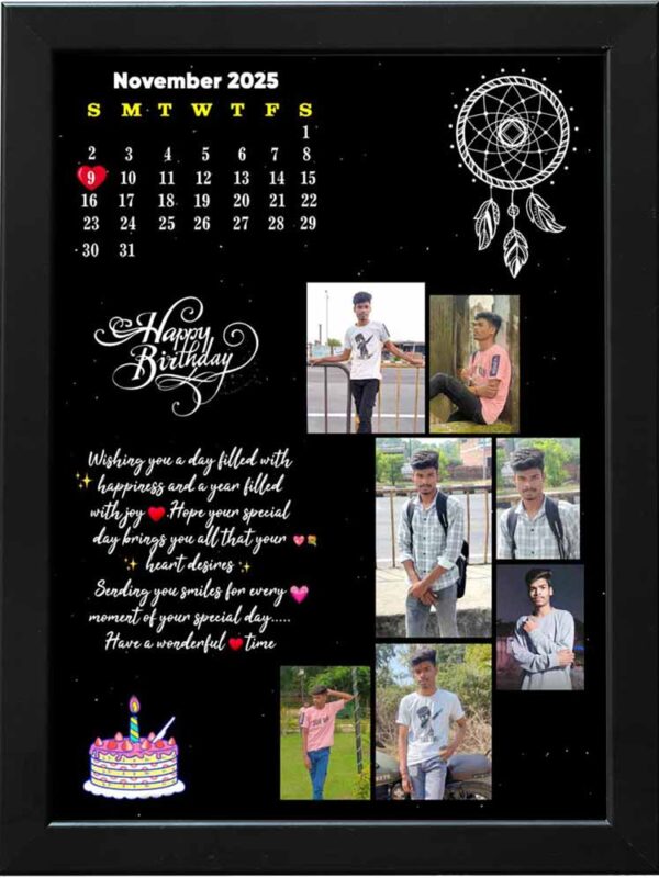 Personalised Moon Shape Photoframes