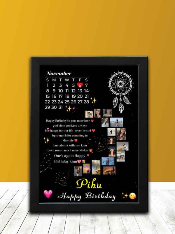 Personalised Moon Shape Photoframes