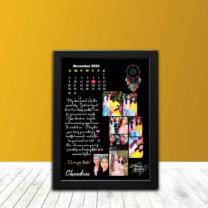Personalised Moon Shape Photoframes