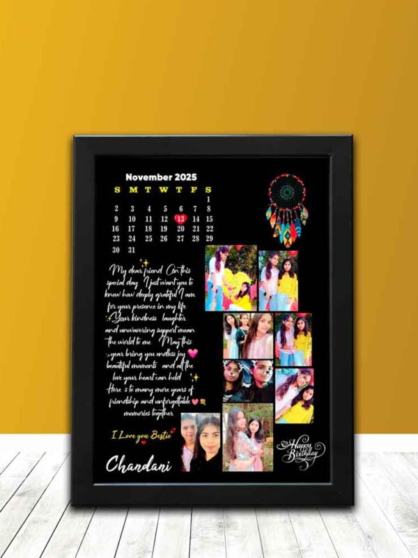 Personalised Moon Shape Photoframes