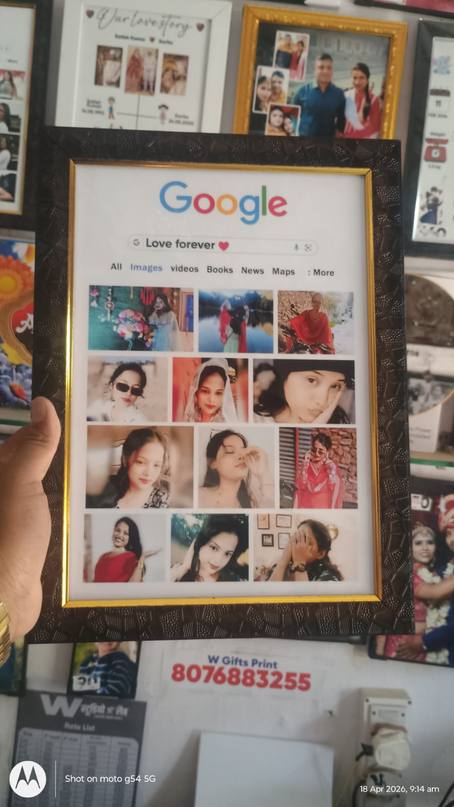 Google theme photoframes