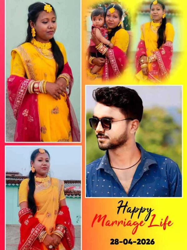 Happy Marriage Life Frame